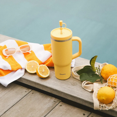 Travel Cup isotherme inox 900ml - Citron