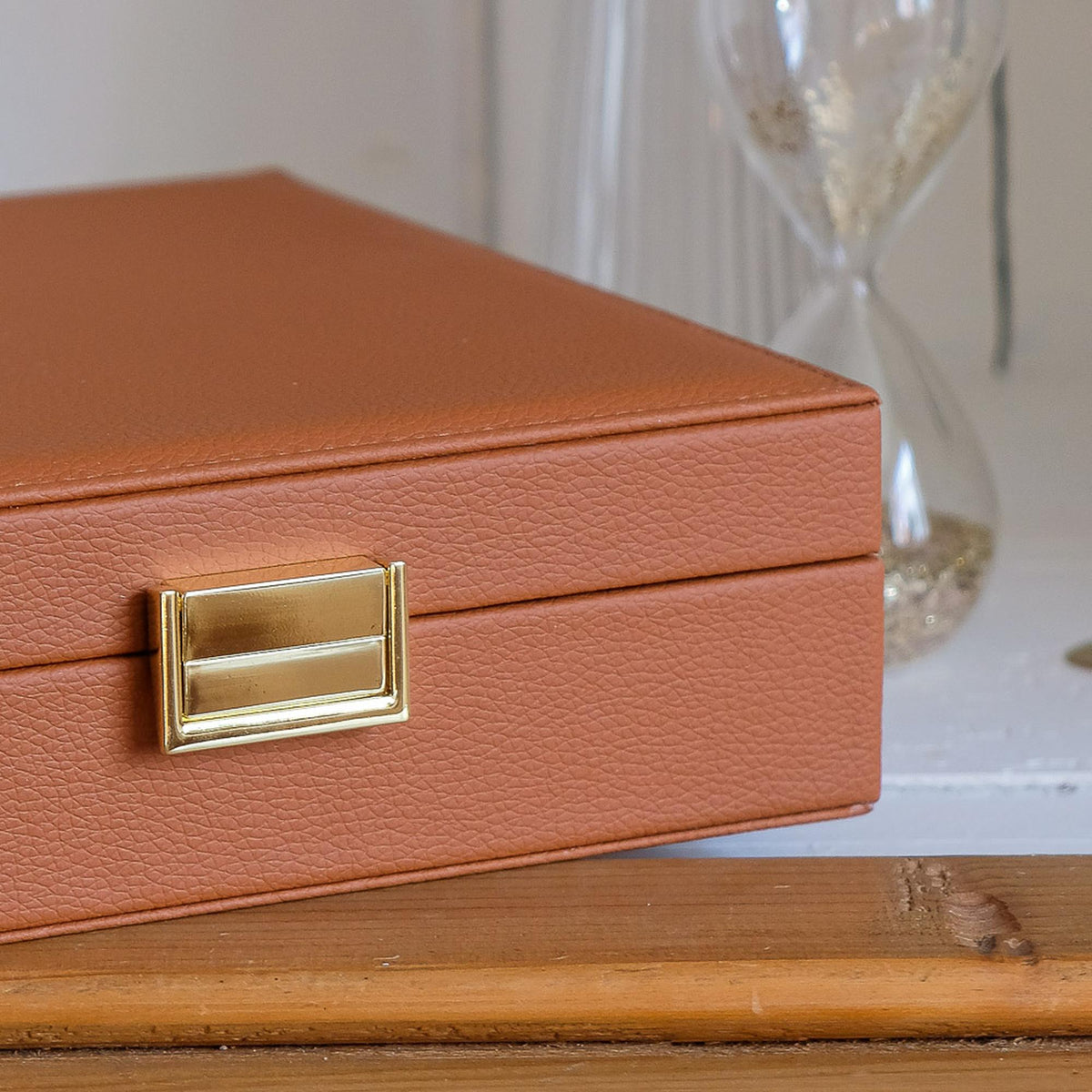 Boîte à Bijoux Anne - Cuir PU Camel