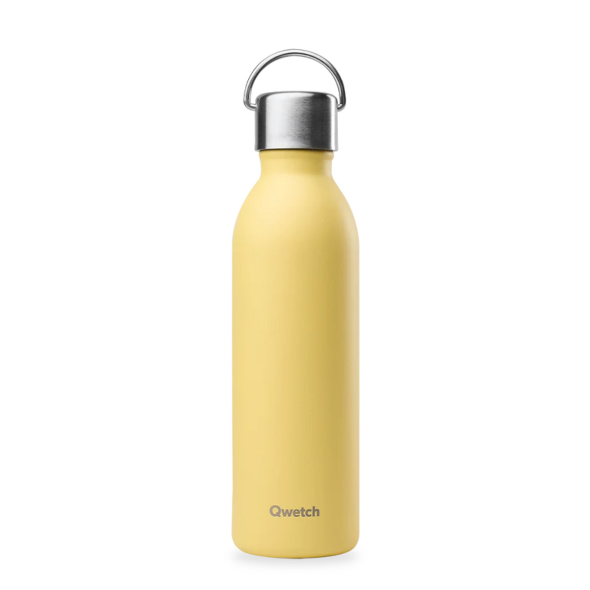 Bouteille isotherme ACTIVE inox 600ml - Citron mat - ACTIVE avec anse