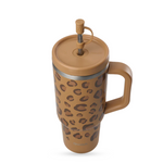 Travel Cup isotherme inox 900ml - Léopard Camel