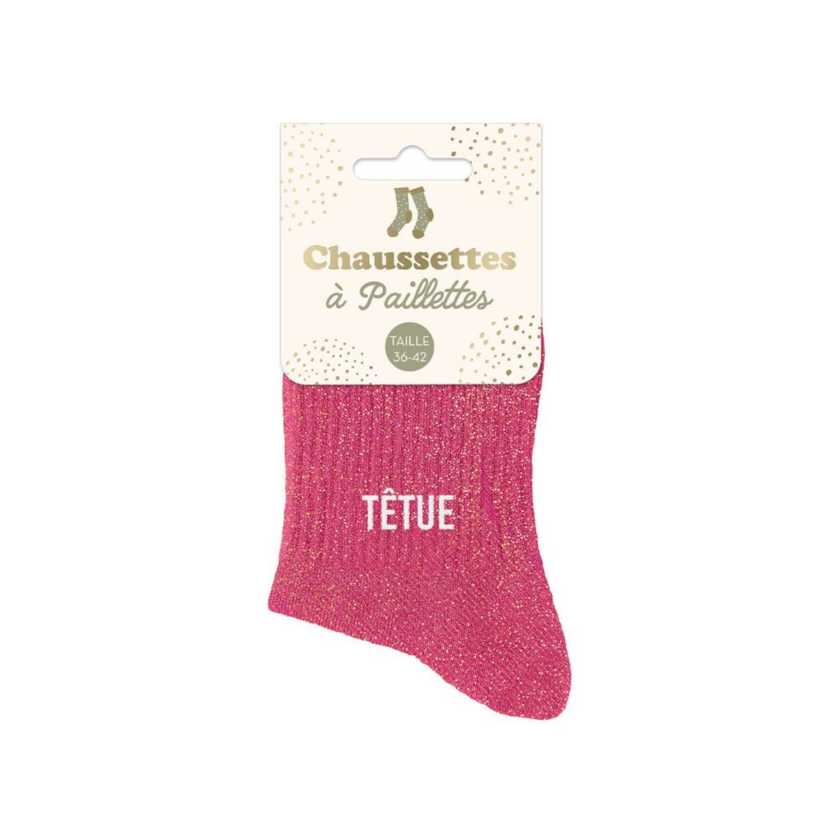 Chaussettes Têtue TU - Rose