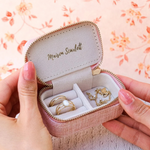 Mini boîte à Bijoux de voyage Marie - Lin Rose