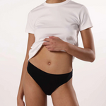 Culotte menstruelle SÉLÉNÉ - Flux moyen - Noir