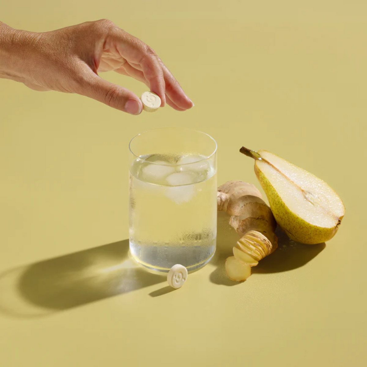 Solid Drinks Poire & Gingembre - Vitamines C & B - Sans sucres