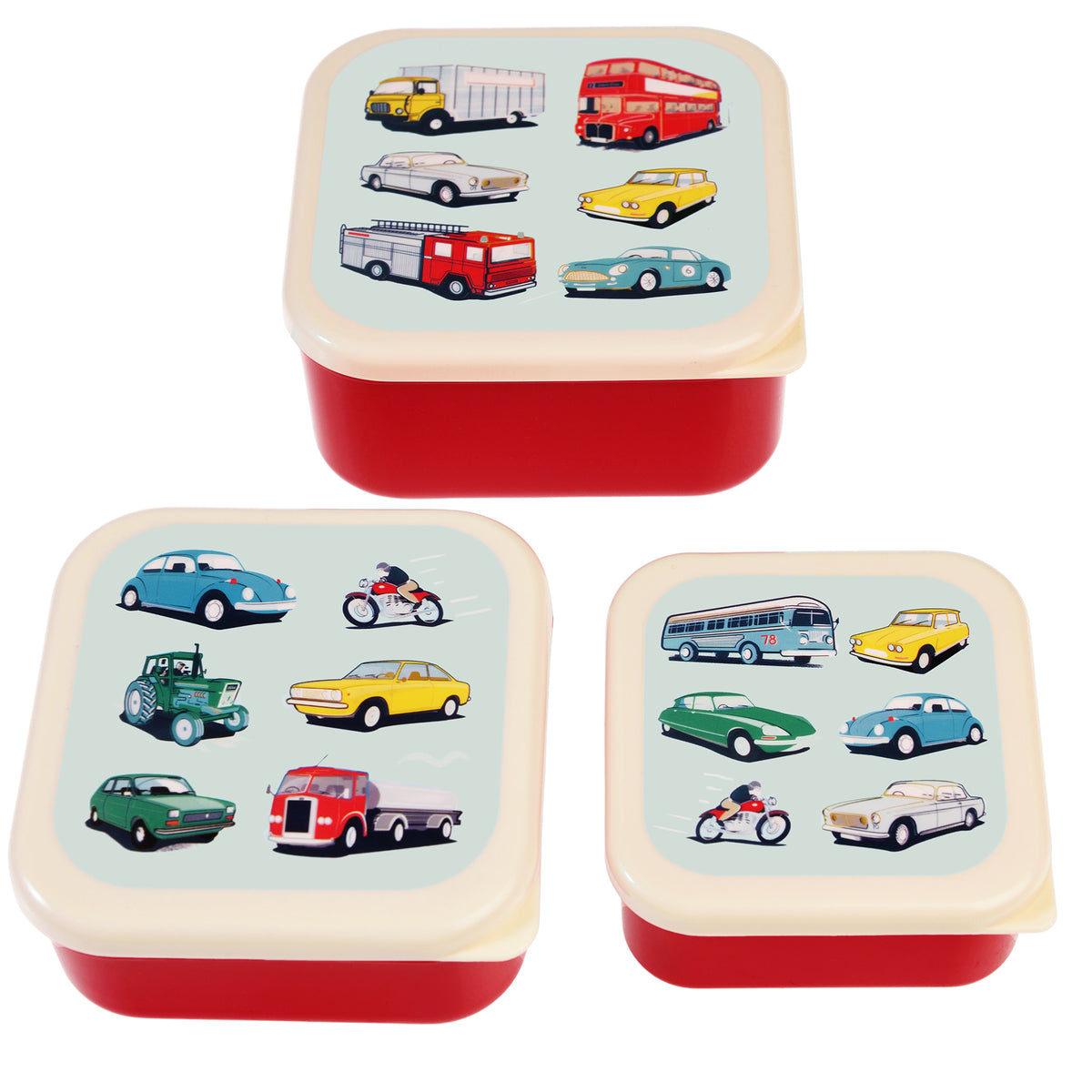 Set de 3 Boîtes Snack "Road Trip"