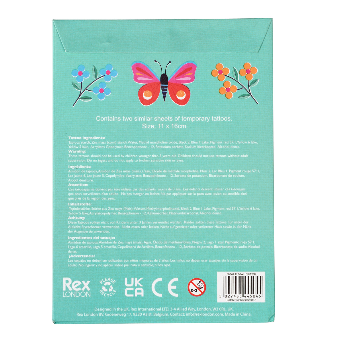 Tatouages Floral Flutter