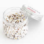 Pot perles lettres – Blanches