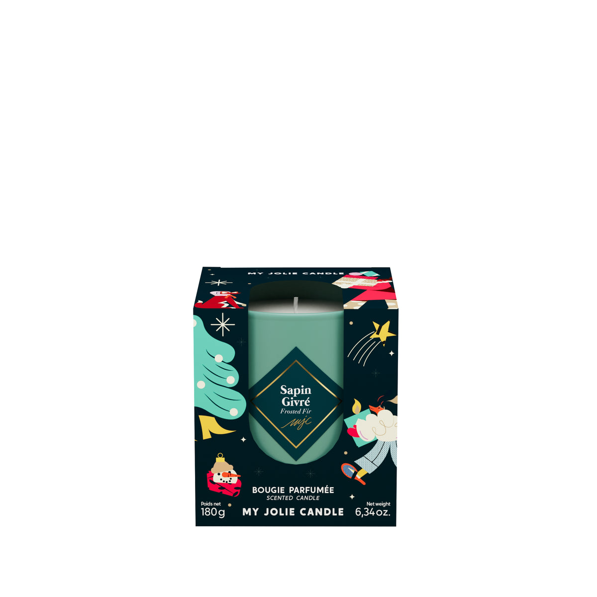 Bougie parfumée 180 g - Sapin
