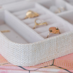 Boîte à bijoux Brigitte - Lin Beige