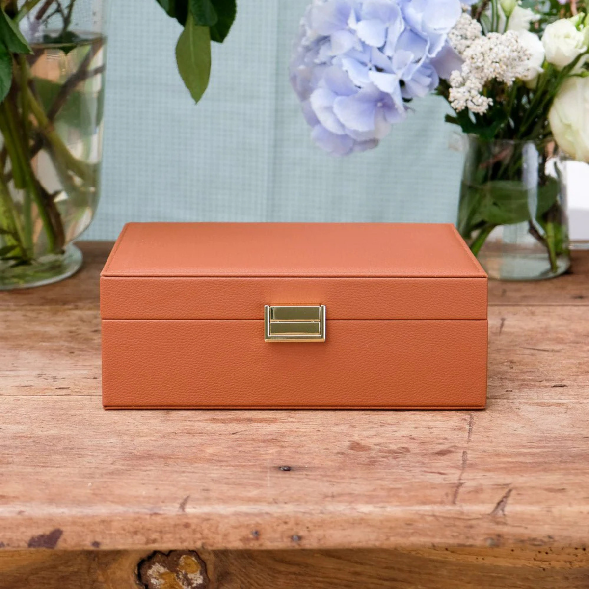 Boîte à bijoux Louise - Cuir PU Camel