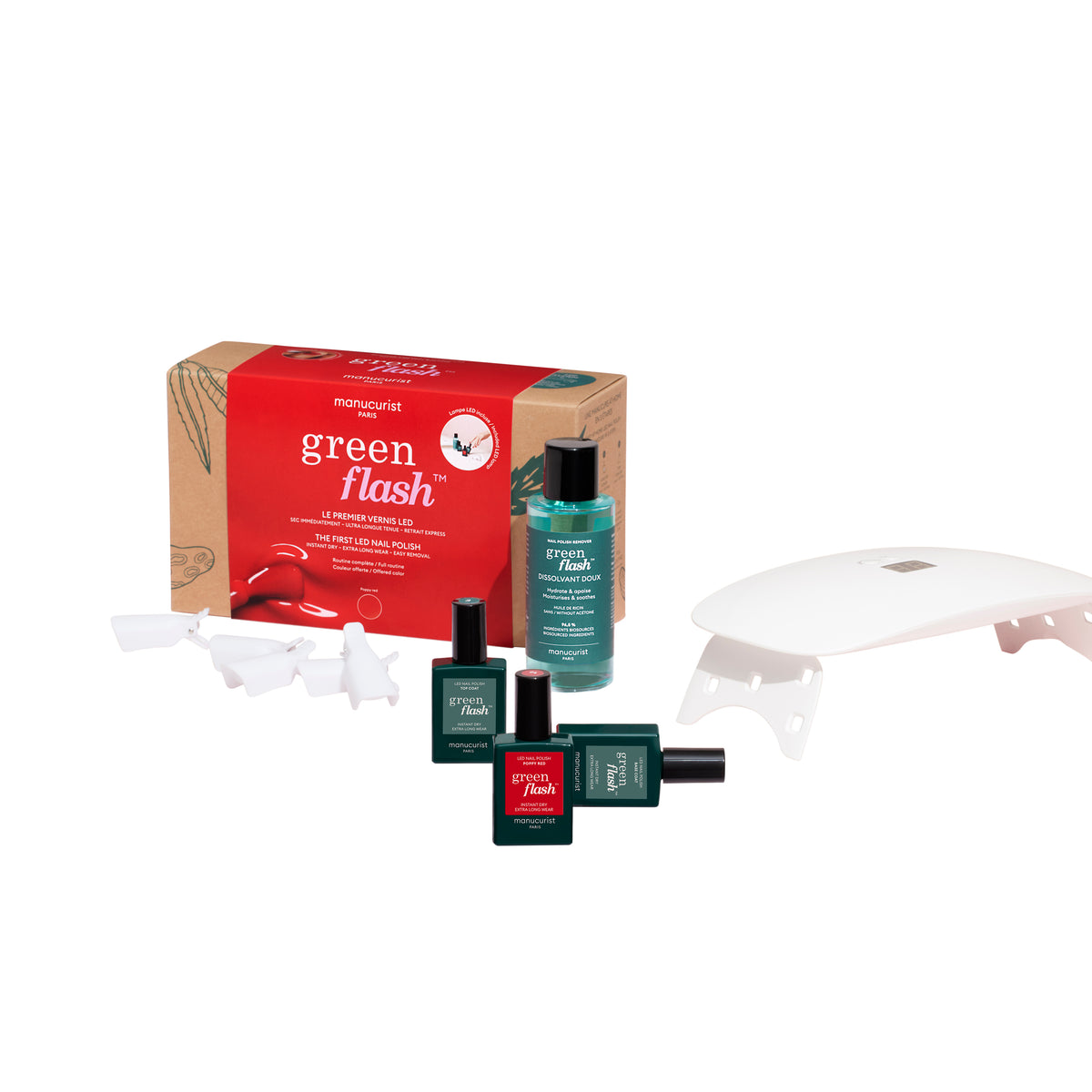Coffret vernis green flash 1 couleur - Poppy Red