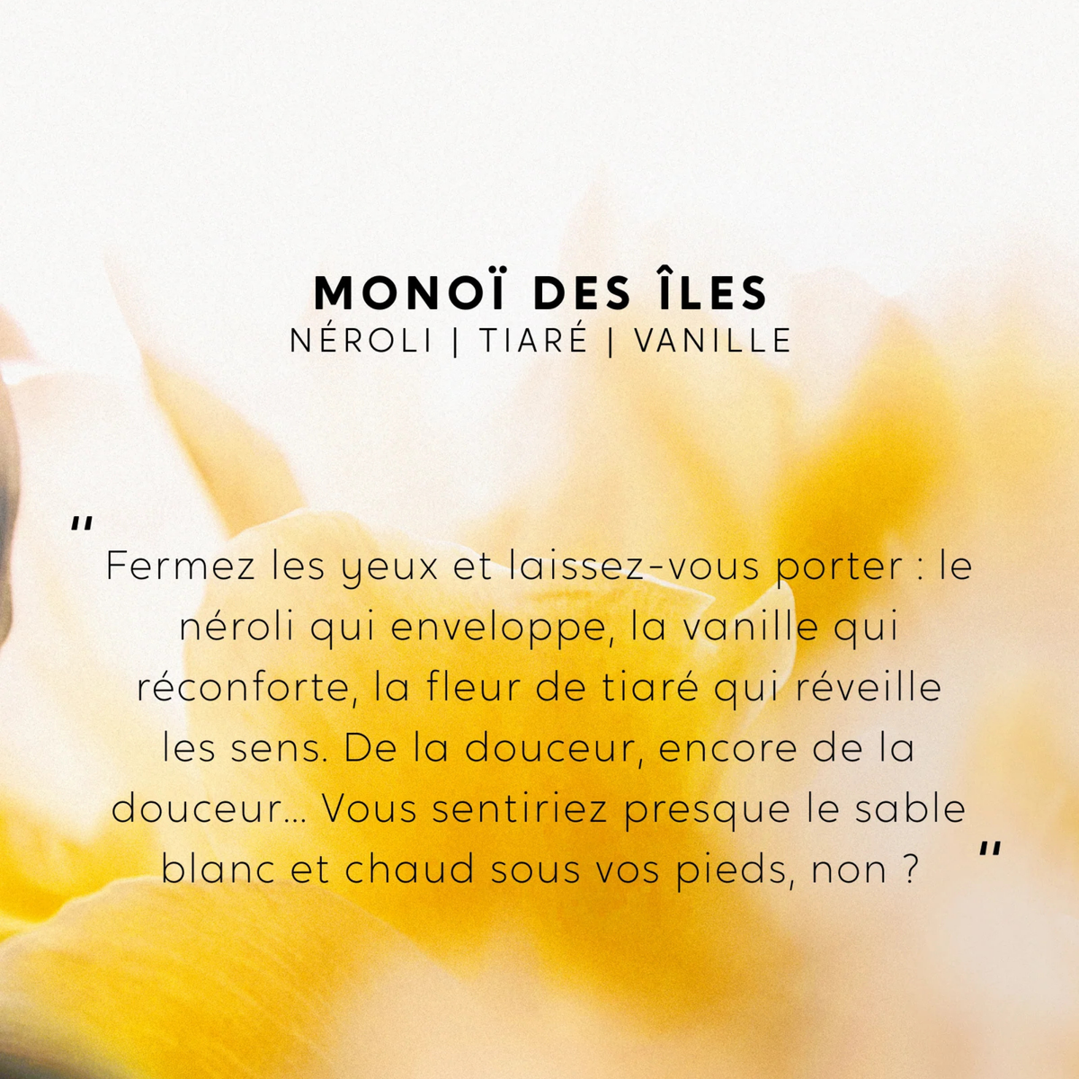Bougie parfumée - Monoï des îles