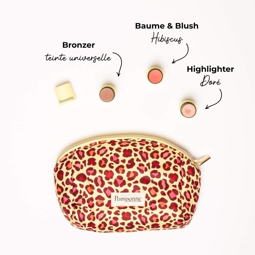 Trousse léopard mine radieuse