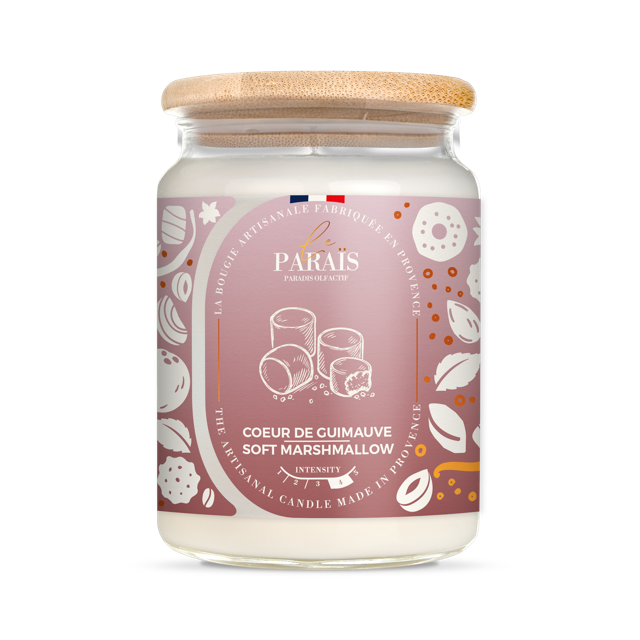Bougie parfumée 700ml Coeur de Guimauve