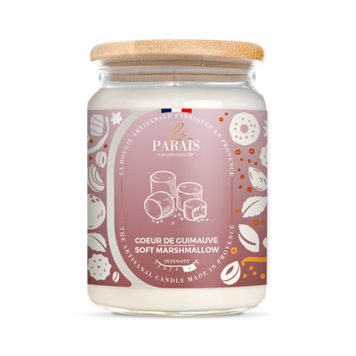 Bougie parfumée 700ml Coeur de Guimauve