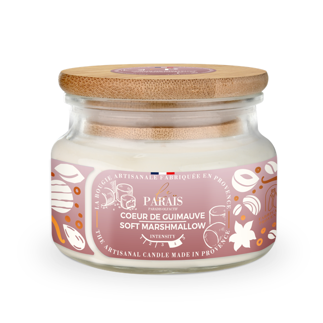 Bougie parfumée 300ml Coeur de Guimauve