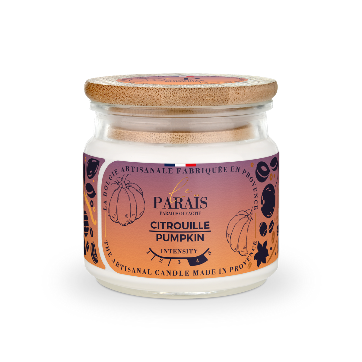 Bougie parfumée 150ml Citrouille / Scented candle Pumpkin  - 5 fl oz