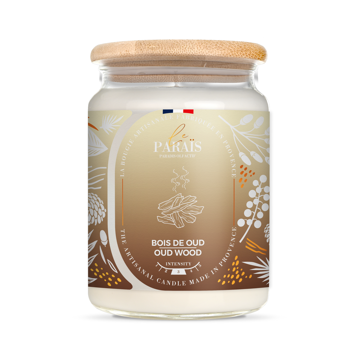 Bougie parfumée 700ml Bois d'Oud / Scented candle Oud wood - 23,6 fl oz