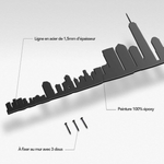 Skyline de New York - décoration murale en acier