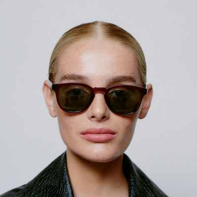 Lunettes de soleil Bate - Marron Transparent