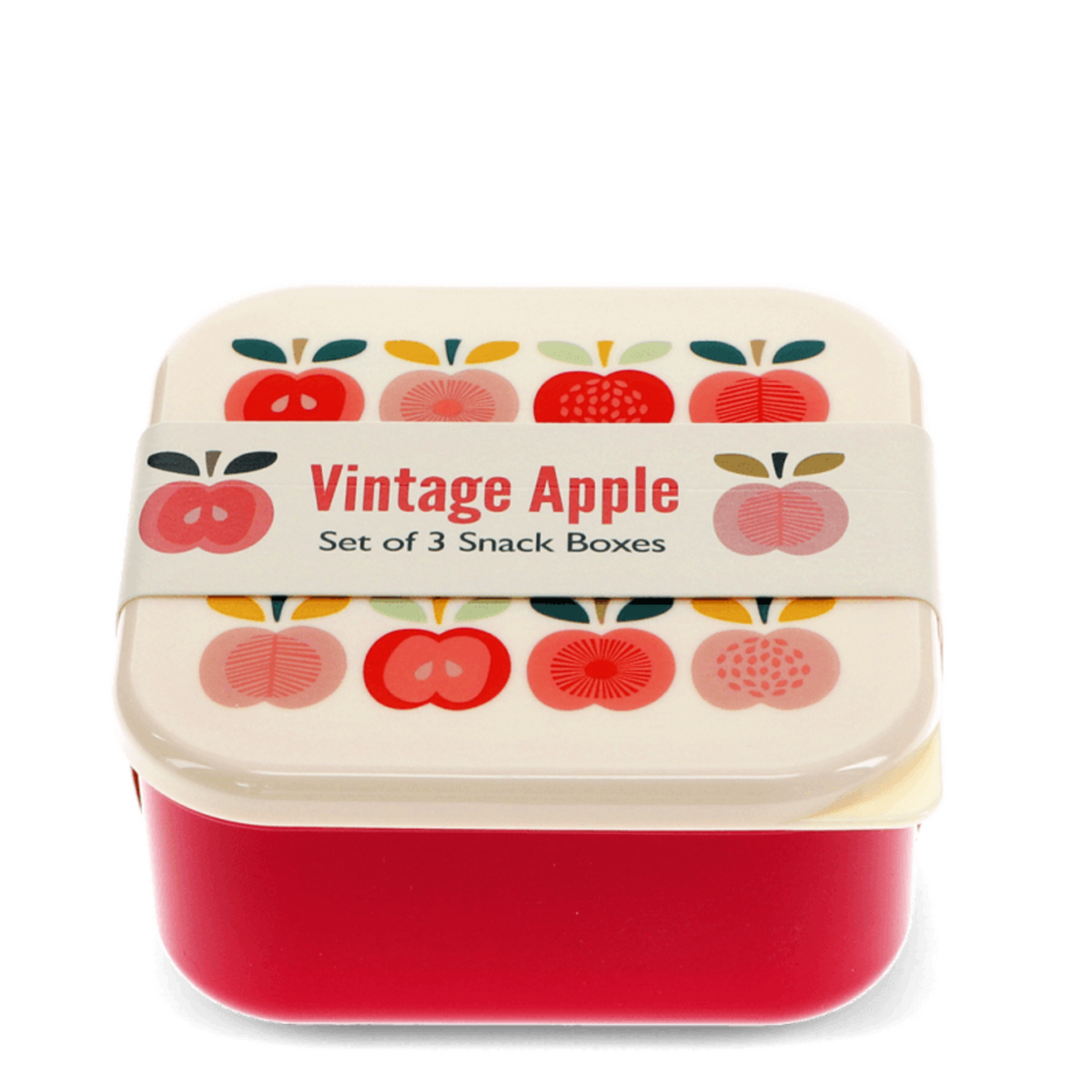 Set de 3 Boîtes Snack "Vintage Apple"