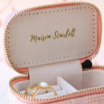 Mini boîte à Bijoux de voyage Marie - Lin Rose
