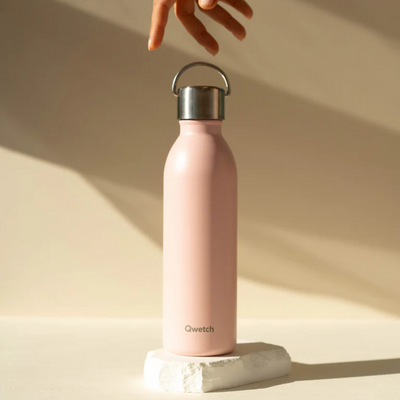 Bouteille isotherme ACTIVE inox 600ml - Pastel rose mat - avec anse