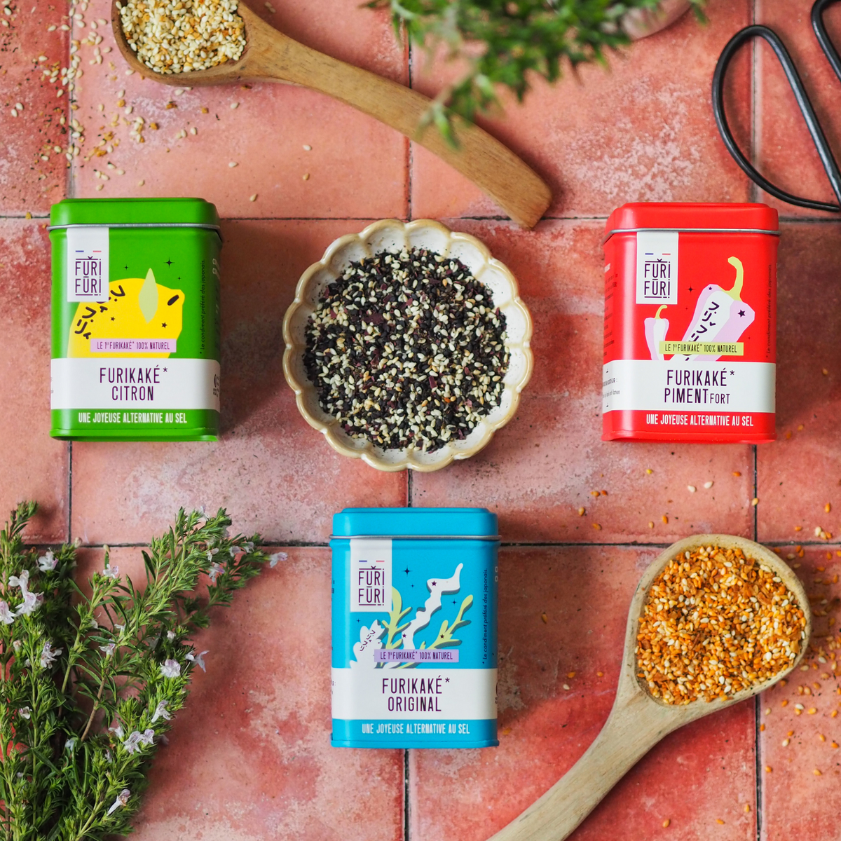 Coffret UMAMI - Alternative au sel - Condiment sésame & algues