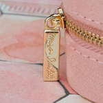 Boîte à Bijoux Celeste - Velours Rose