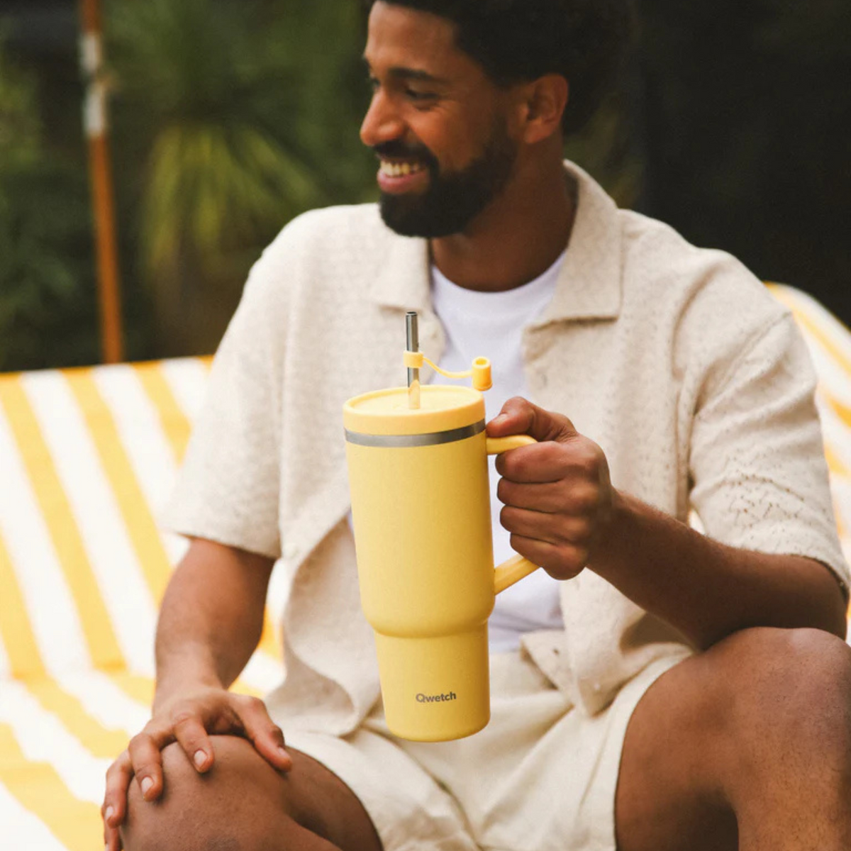Travel Cup isotherme inox 900ml - Citron