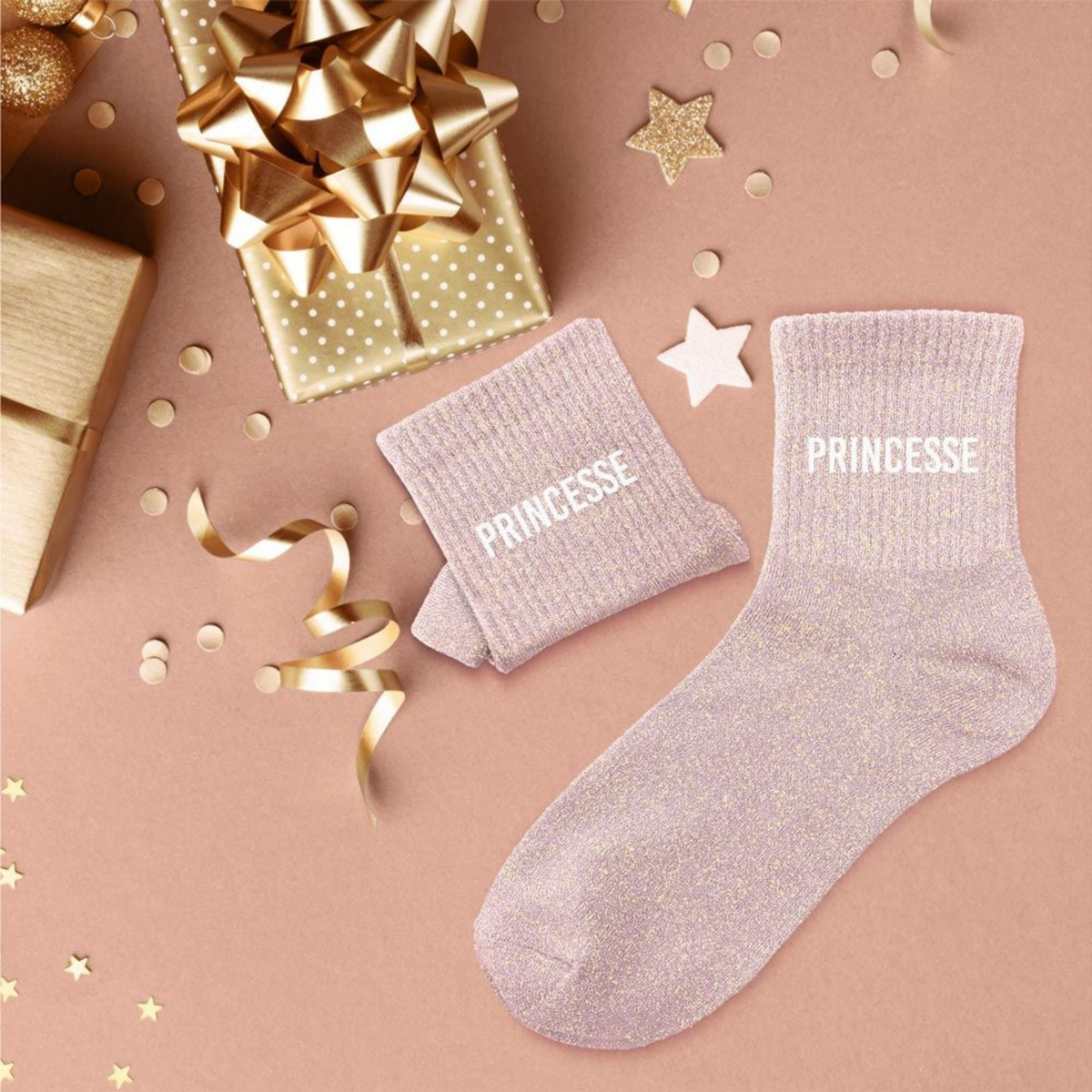 Chaussettes Princesse - Rose Pâle