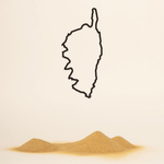 Silhouette de la Corse - décoration murale en acier