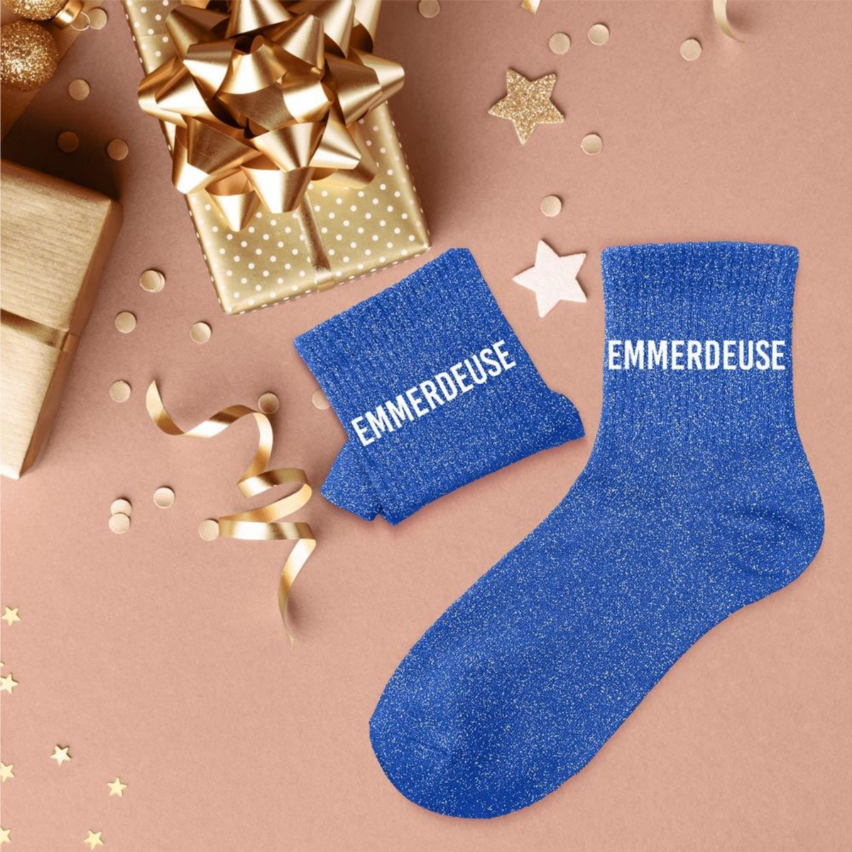 Chaussettes Emmerdeuse TU - Bleu