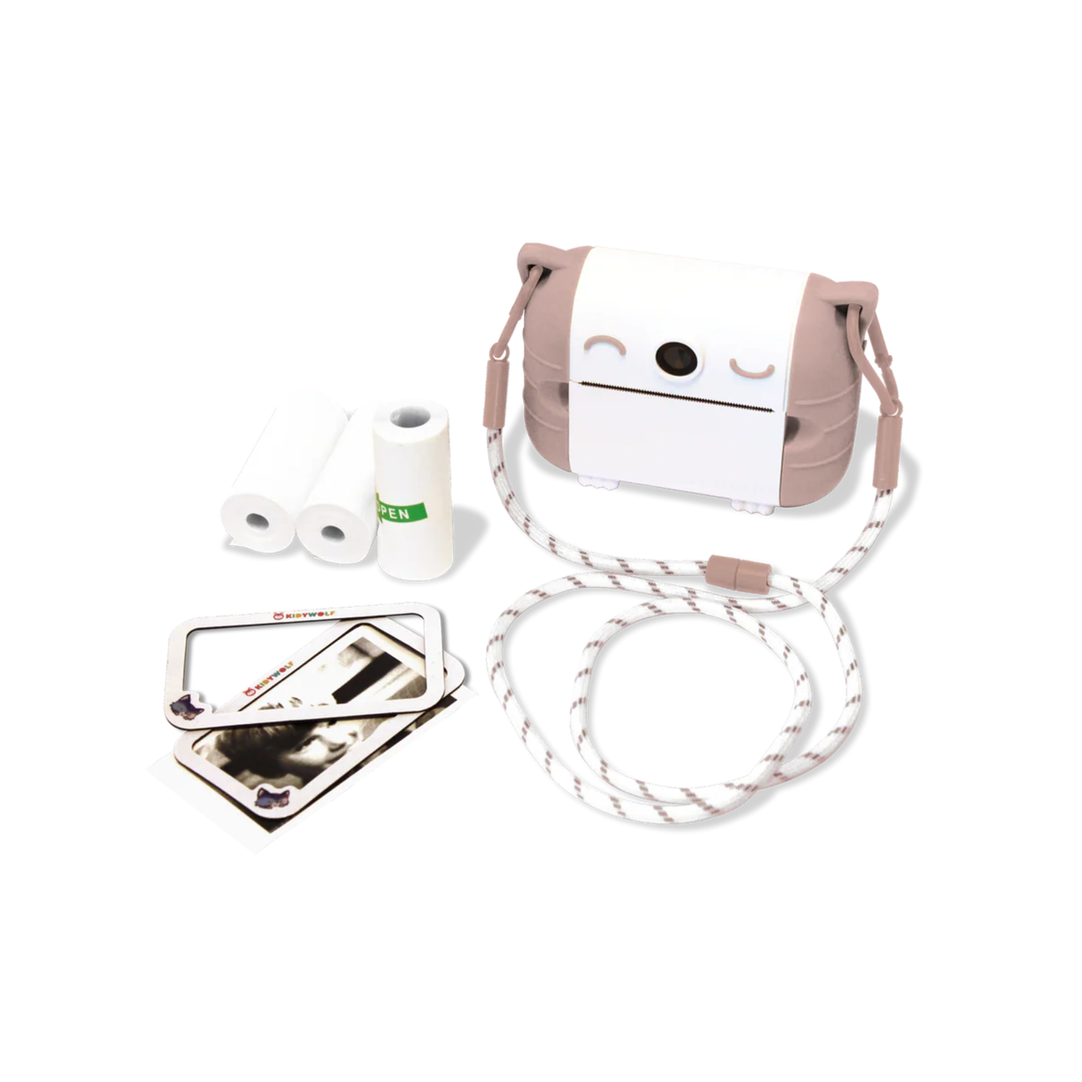 Appareil photo à impression thermique - Rose