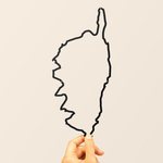 Silhouette de la Corse - décoration murale en acier