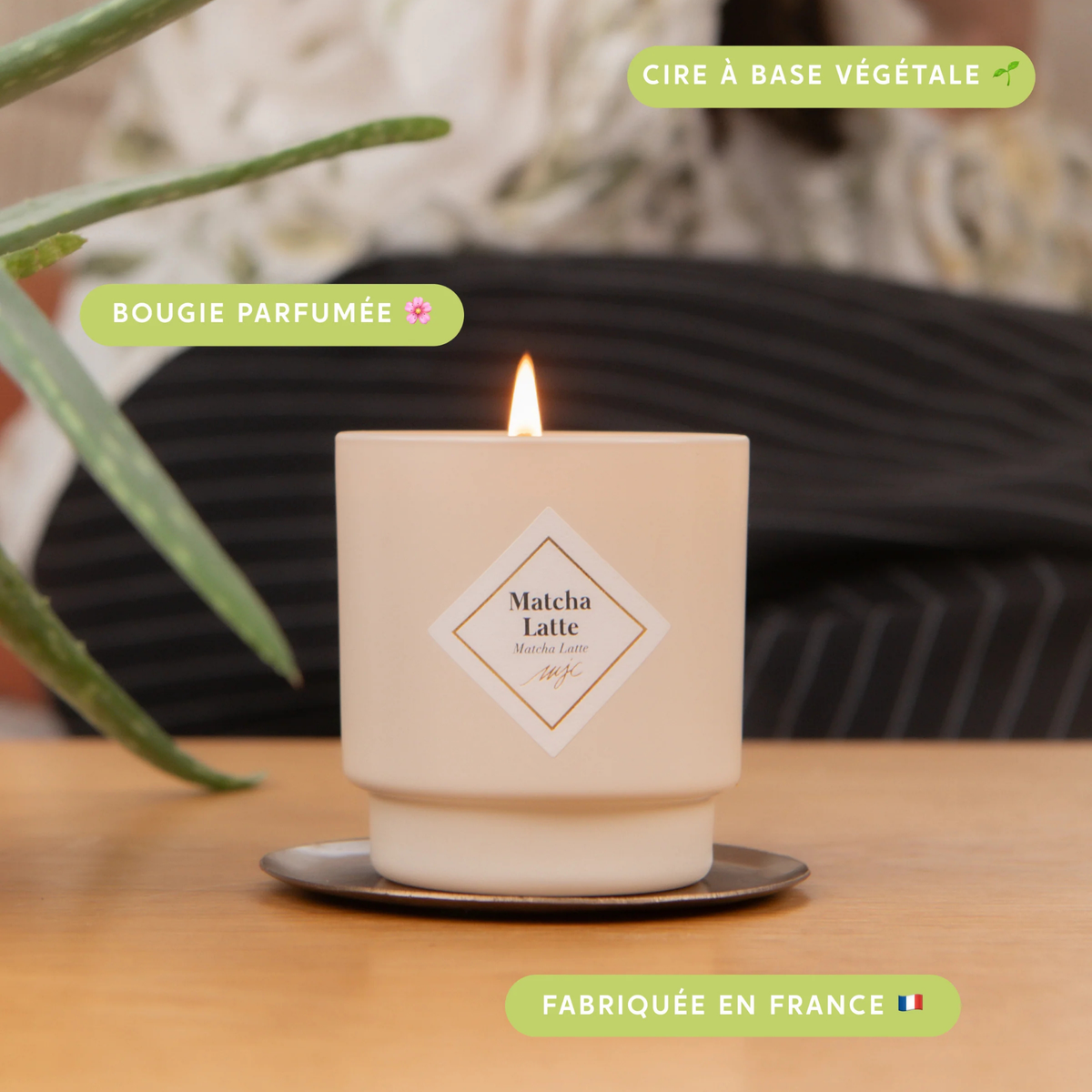 Bougie parfumée - Matcha Latte