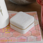 Boîte à Bijoux de voyage Corinne - Lin Beige