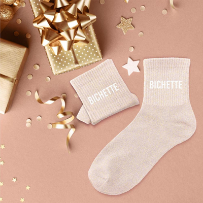 Chaussettes Bichette TU - Rose Pâle