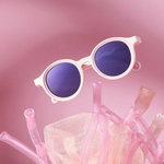 Lunettes de Soleil Ovales Bébé – Rose Corail