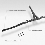 Silhouette de Paris - décoration murale en acier