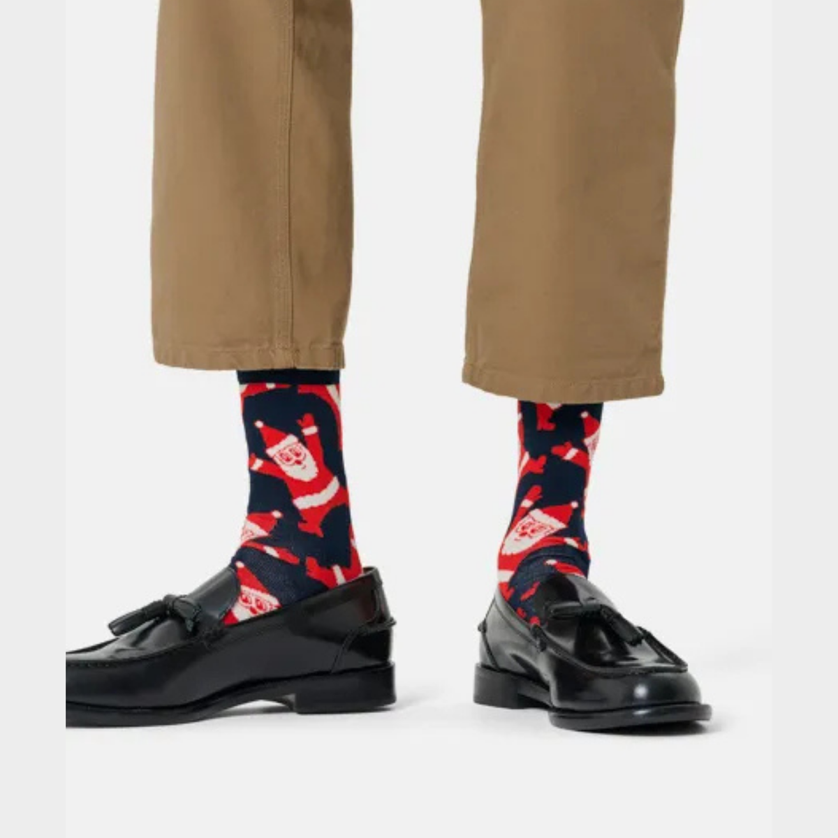 Chaussettes bleues marines - Père Noël