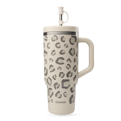 Travel Cup isotherme inox 900ml - Léopard Sable