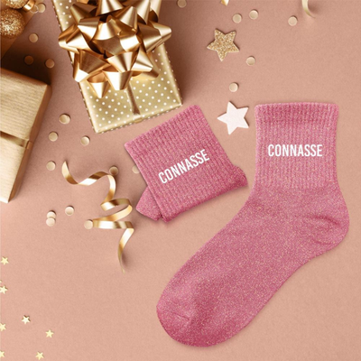Chaussettes Connasse TU - Magenta