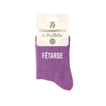 Chaussettes Fêtarde TU - Violet