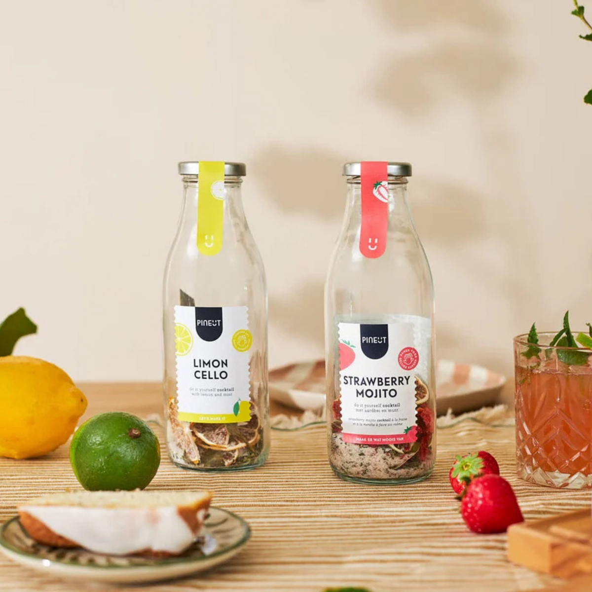 Coffret Cocktail - Mojito Fraise & Limoncello