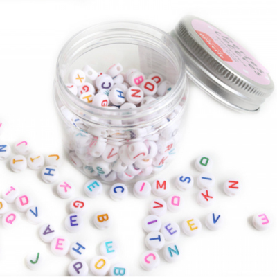 Pot perles lettres – Muticolores