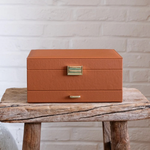 Boîte à Bijoux Denise - Cuir PU Camel