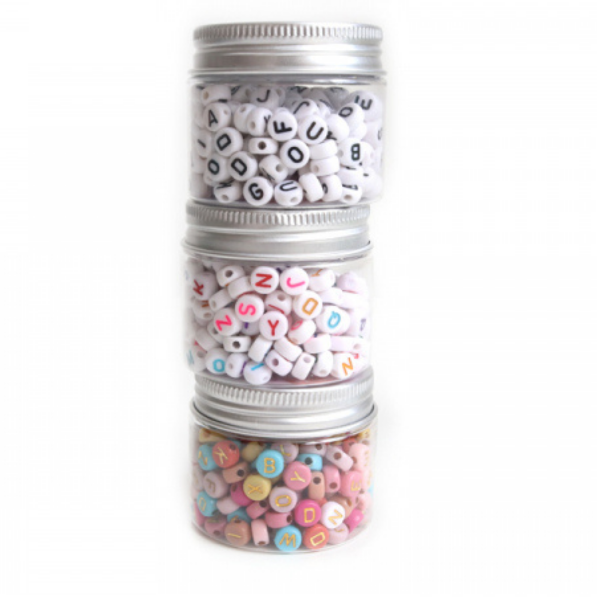 Pot perles lettres – Muticolores