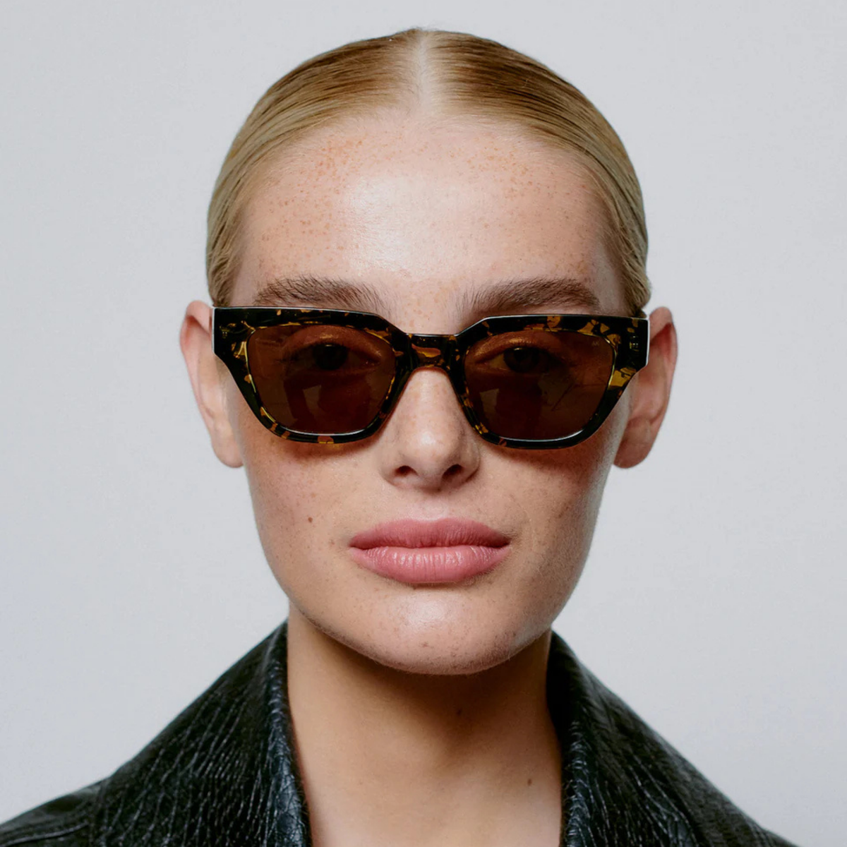Lunettes de soleil Kaws - Noir / Jaune Écaille de Tortue