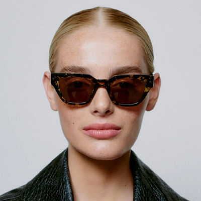 Lunettes de soleil Kaws - Noir / Jaune Écaille de Tortue